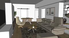 Design for living room and dining room - living room